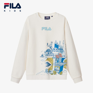 FILA 斐乐 KIDS斐乐童装男大童卫衣2024秋季新款儿童舒适宽松套头上衣