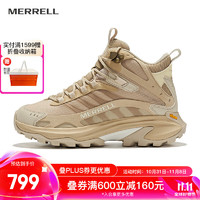 MERRELL 迈乐 MOAB SPEED 2 MID GTX户外中帮男女款防水防滑轻量越野跑徒步鞋 J037830卡基 女 36