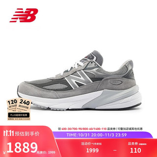 new balance 运动鞋24年男鞋美产休闲鞋990V6系列M990GL6