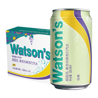 watsons 屈臣氏 低糖莫吉托味苏打水330ml*24罐