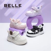 百亿补贴：BeLLE 百丽 儿童板鞋秋季软底防滑时尚韩版简约百搭运动鞋