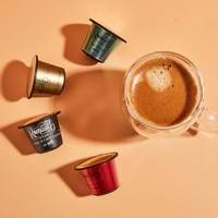 ROMAUNT 胶囊咖啡组合50颗意式浓缩+50颗美式特浓现磨适配Nespresso胶囊机下单两组