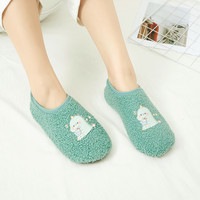 初晶 地板袜大人男女秋冬加绒保暖居家室内防滑底鞋袜亲子儿童早教袜套