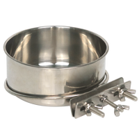 康贝尼 狗碗防打翻悬挂狗盆不锈钢猫碗笼固定挂碗食盆喝水碗 宠物用品