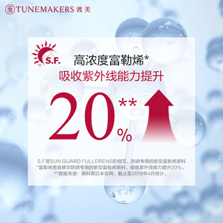 TUNEMAKERS 渡美 富勒烯原液精华防晒乳 SPF50+ PA++++ 30ml