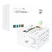 GALAXY 影驰 名人堂GS1000金牌全模组1000W电脑电源纯白（全日系电解电容/atx3.1/PCIE5.1/一键启停/配理线梳）