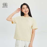 KOLON SPORT 可隆女子城市轻户外休闲吸湿排汗宽松版运动露营内搭短袖T恤