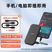 SanDisk 闪迪 E30 极速版 USB3.2 移动固态硬盘 Type-C