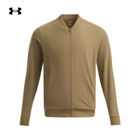 安德玛（UNDERARMOUR）秋冬Meridian男子柔感针织训练运动夹克1386976 骆驼棕263 XL