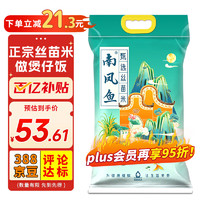 移动端、京东百亿补贴：南凤鱼 甄选丝苗米5kg（10斤）长粒大米 一级籼米 米中美人 日期新鲜