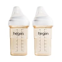 hegen 自营｜HEGEN 多功能奶瓶PPSU 240ml 2P(含第二奶嘴) (3个月硅胶