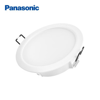 Panasonic 松下 LED灿放塑壳筒灯吊顶嵌入式超薄天花灯7W白光开孔100mm HL76XD04