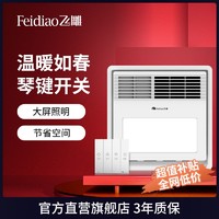 百亿补贴：FEIDIAO 飞雕 浴霸灯卫生间风暖照明排气扇一体集成吊顶浴霸浴室取暖风机