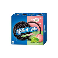 OREO 奥利奥 夹心饼干休闲零食 水晶葡萄+水蜜桃味388g饼干零食盒装 水晶葡萄+水蜜桃味388g*1盒