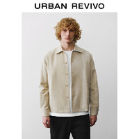 URBAN REVIVO UR2024冬季新款男装轻熟风肌理感翻领宽松夹克外套UMM140018