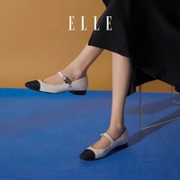 百亿补贴：ELLE 她 玛丽珍女鞋2024夏季新款百搭鞋子浅口单鞋气质凉鞋法式小皮鞋