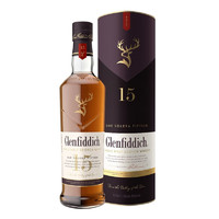 格兰菲迪 洋酒Glenfiddich 15格兰菲迪15年700ml苏格兰单一麦芽威士忌酒