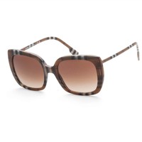 BURBERRY 博柏利 女士太阳镜 棕色方形 BE4323-400513