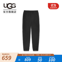 UGG 秋季女士时尚舒适纯色松紧束脚经典运动裤休闲长裤1158770 BLK | 黑色 XL