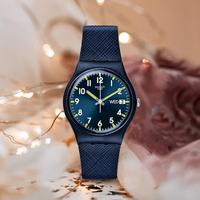 swatch 斯沃琪 学生男女夜光防水石英表