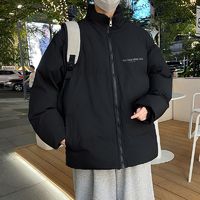 浮士绘 美式复古立领棉服男冬季新款加厚外套情侣棉衣青少年宽松潮外套潮