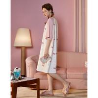 【mikko系列】女士睡衣女睡裙夏季棉质休闲女家居睡裙可外穿