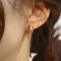 珍宝银楼 耳环2024款首饰高级感耳钉气质耳圈耳扣大气耳饰