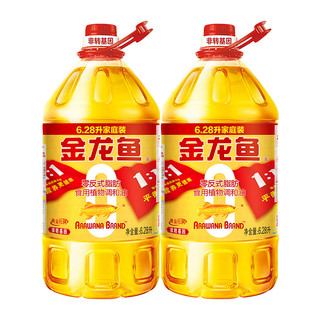 88VIP：金龙鱼 非转基因黄金比例食用植物调和油 6.28L*2桶