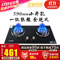 Golden Diamond crown 金钻皇冠 嵌入式天然气燃气灶双灶