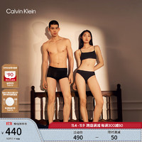 卡尔文·克莱恩 Calvin Klein 内衣24秋季女士ck薄垫无钢圈美背文胸QF7943AD UB1-太空黑 L