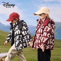 百亿补贴：Disney 迪士尼 儿童羽绒服新款男女童羽绒中大童秋冬季双面穿保暖外套