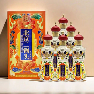 YONGFENG 永丰牌 国色天香北京二锅头清香型白酒粮食白酒纯粮酿造整箱礼盒 42度 500mL 6瓶 永丰国色天香礼盒