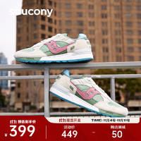 saucony 索康尼 SHADOW 5000豆沙鞋经典复古休闲鞋男女秋季百搭运动鞋 白彩兰S70743-1 35.5 (215mm)