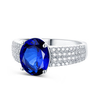 yngel 蜜安琪 天然坦桑石戒指 女士6号 MRT1235