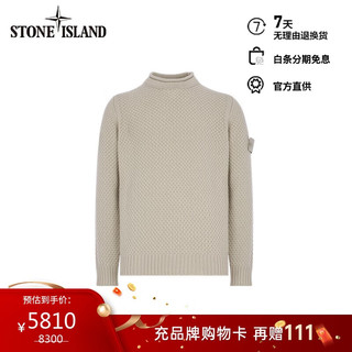 STONE ISLAND 石头岛 24秋冬 GHOST 羊毛圆领毛衣 卡其色 8115515FA-XL