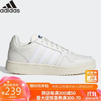 adidas 阿迪达斯 男子NEO HOOPS 2.0防滑耐磨复古低帮板鞋休闲鞋H00465 6.5码40