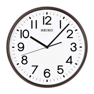 SEIKO 精工 QXA677B 静音石英挂钟 棕色 13英寸