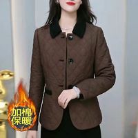 百亿补贴：蓝旗棉衣外套女秋冬新款2024冬季妈妈短款时尚减龄棉服保暖棉袄女