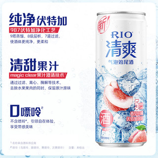 88VIP：RIO 锐澳 预调鸡尾酒低度酒果酒清爽气泡水组合330ml*6罐赠强爽2罐 共8罐