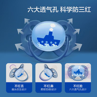 飞利浦新安怡安抚奶嘴0到6个月以上婴幼儿防胀气防龅牙奶嘴2支装
