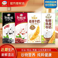 yili 伊利 10月产谷粒多红黑谷250ml/燕麦牛奶饮品200ml整箱装 送礼礼盒 红谷粒250ml*16盒