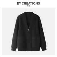 88VIP：By Creations 柏品 易打理绵羊毛开衫男士秋新品商务休闲针织夹克外套