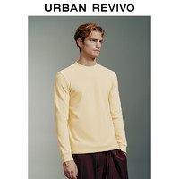 URBAN REVIVO UR2024冬季新款男装雅丹风简约休闲百搭长袖T恤UMF440183