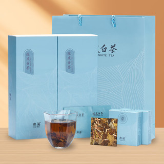 熙溪 陈皮白茶 2017新会陈皮福鼎寿眉茶叶300g（60片）礼盒装