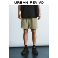 URBAN REVIVO UR2024秋季新款男装休闲干净感系绳贴袋宽松短裤UMY640004