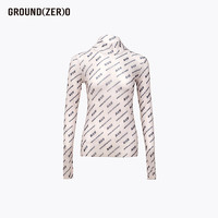 GROUND ZERO GROUND(ZER)O美少女网纱高领上衣 银泰百货精品旗舰店301363