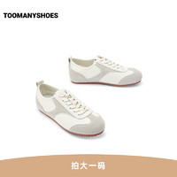 TOOMANYSHOES [明星同款]Toomanyshoes好溜鞋霓虹街道德训小白鞋银色运动跑鞋女