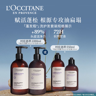 L'OCCITANE 欧舒丹 草本洗发水护发素套装平衡清洁蓬发瓶