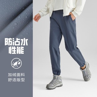 SKECHERS 斯凯奇 防泼水户外运动裤女长裤加绒保暖女式休闲裤秋季