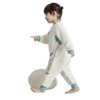 babycare 热气层柔糯系列 BC2304513 儿童长袖分腿式睡袋 暮秋款 摩尔斯城堡 90码